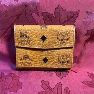 MCM Tan Leather Wallet